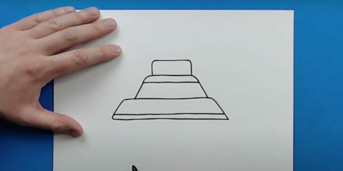 Wie zeichnet man einen Panzer: Stellen Sie einen Turm dar