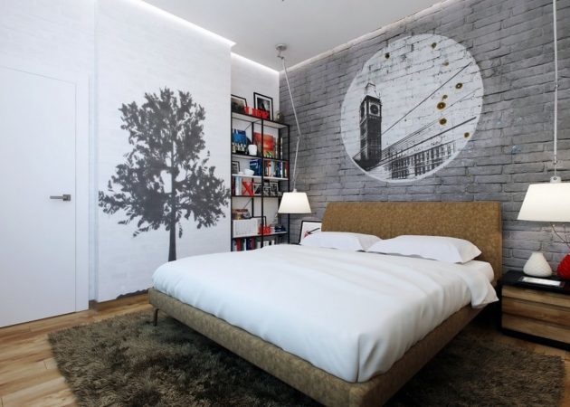 Kleines Schlafzimmer: Ein Fokus auf den Wänden